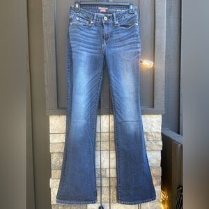 27x29 Levi's Dark Blue Flare Jeans
